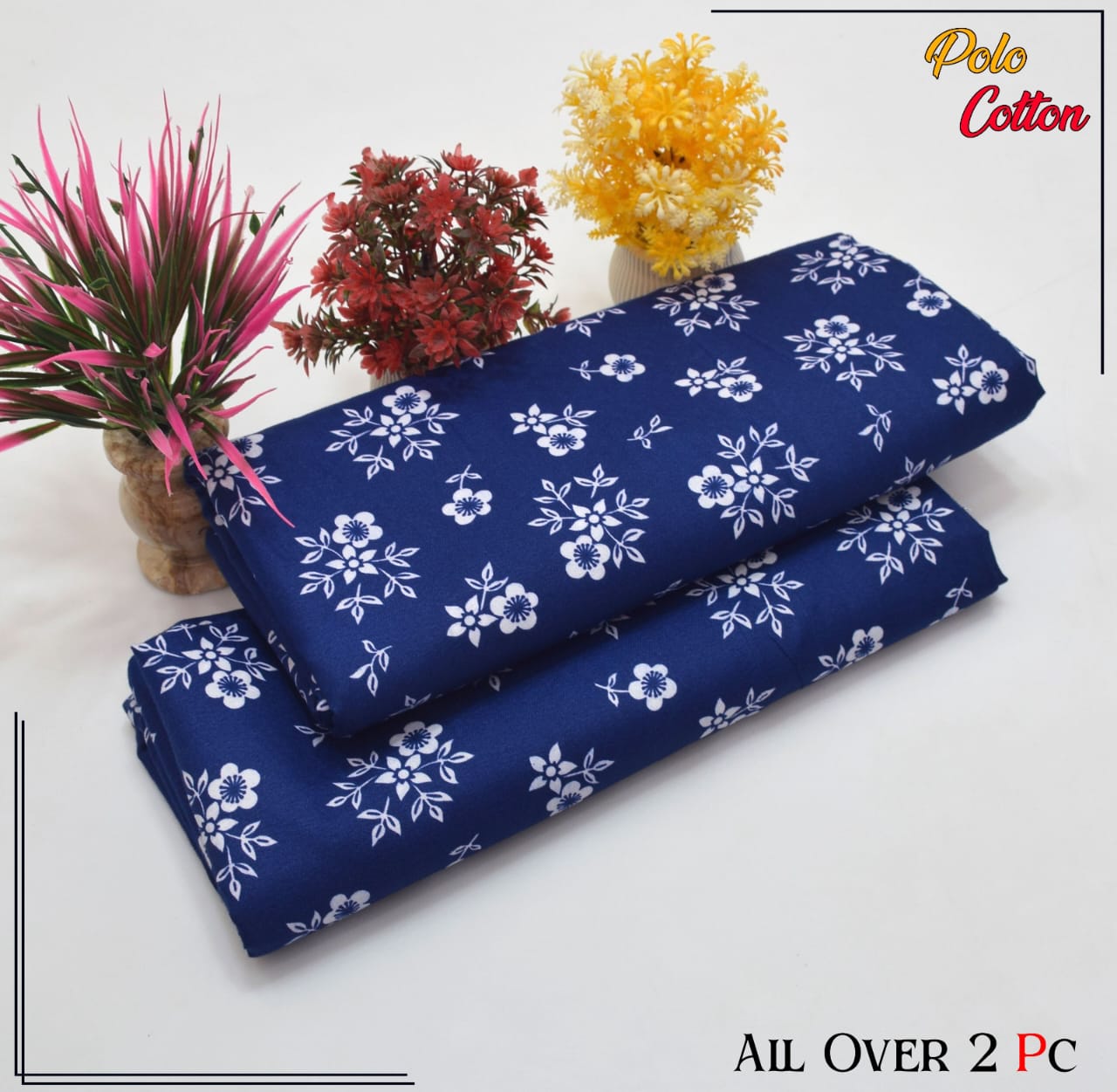 2PC Roma Linen Suite Digital Print (Design BZF-12158)