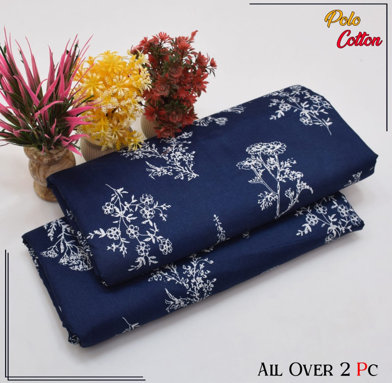 2PC Roma Linen Suite Digital Print (Design BZF-12160)