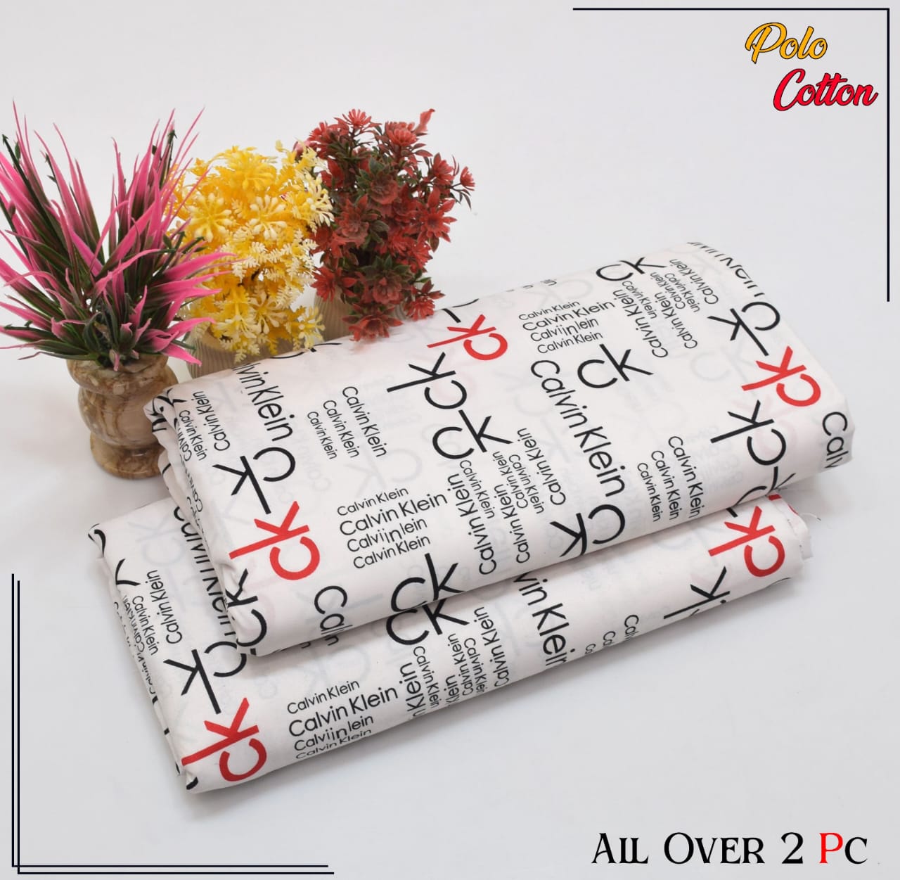 2PC Roma Linen Suite Digital Print (Design BZF-12154)
