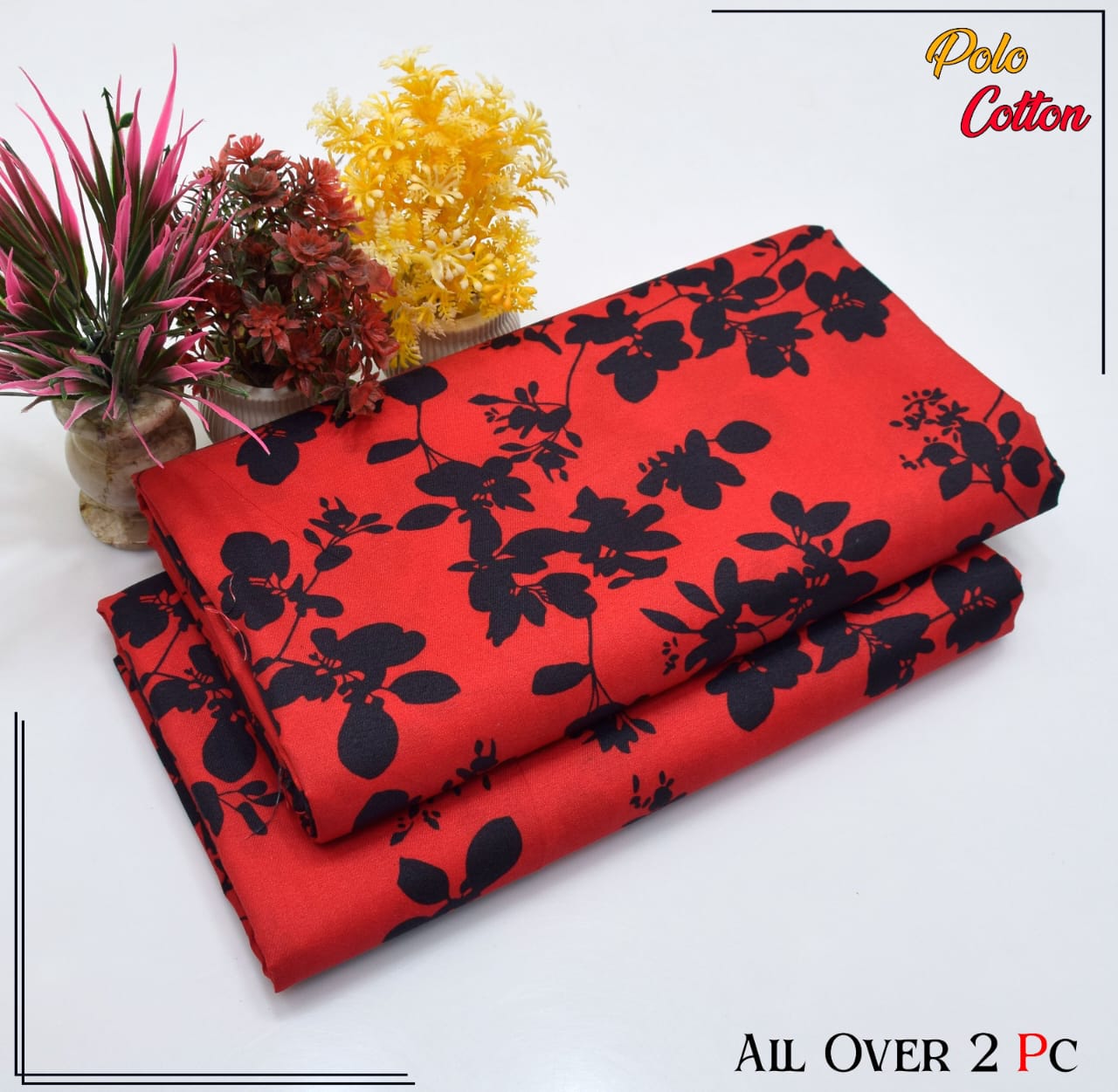 2PC Roma Linen Suite Digital Print (Design BZF-12148)