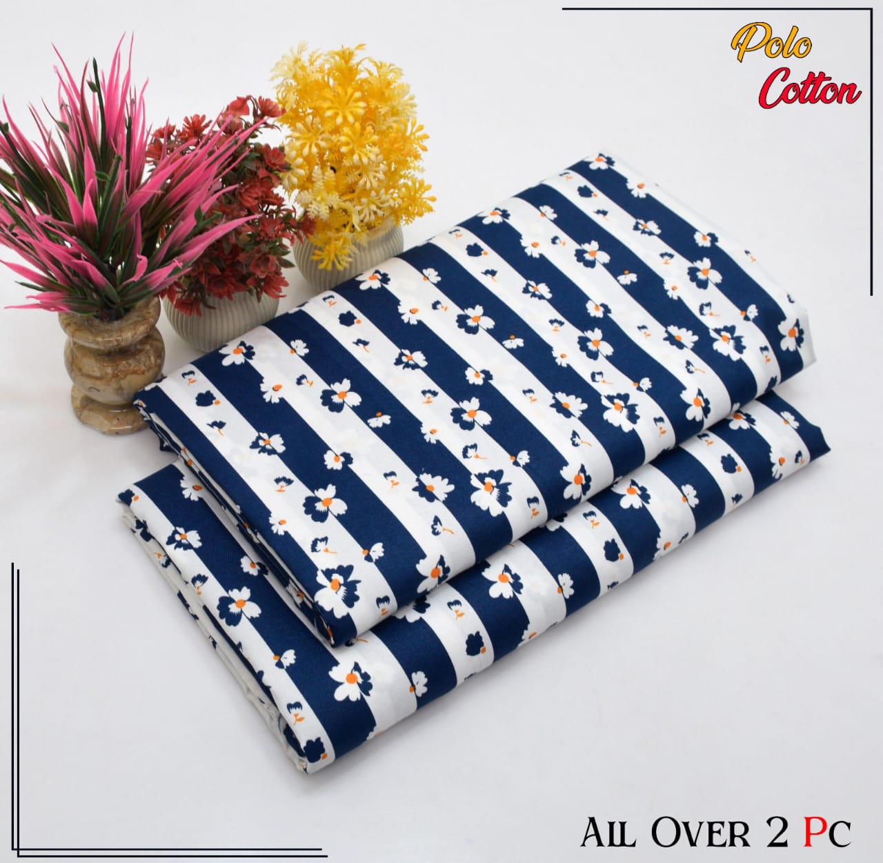 2PC Roma Linen Suite Digital Print (Design BZF-12146)