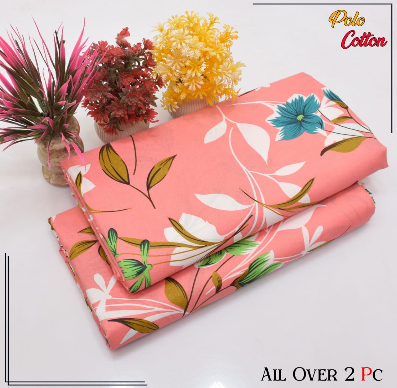 2PC Roma Linen Suite Digital Print (Design BZF-12137)