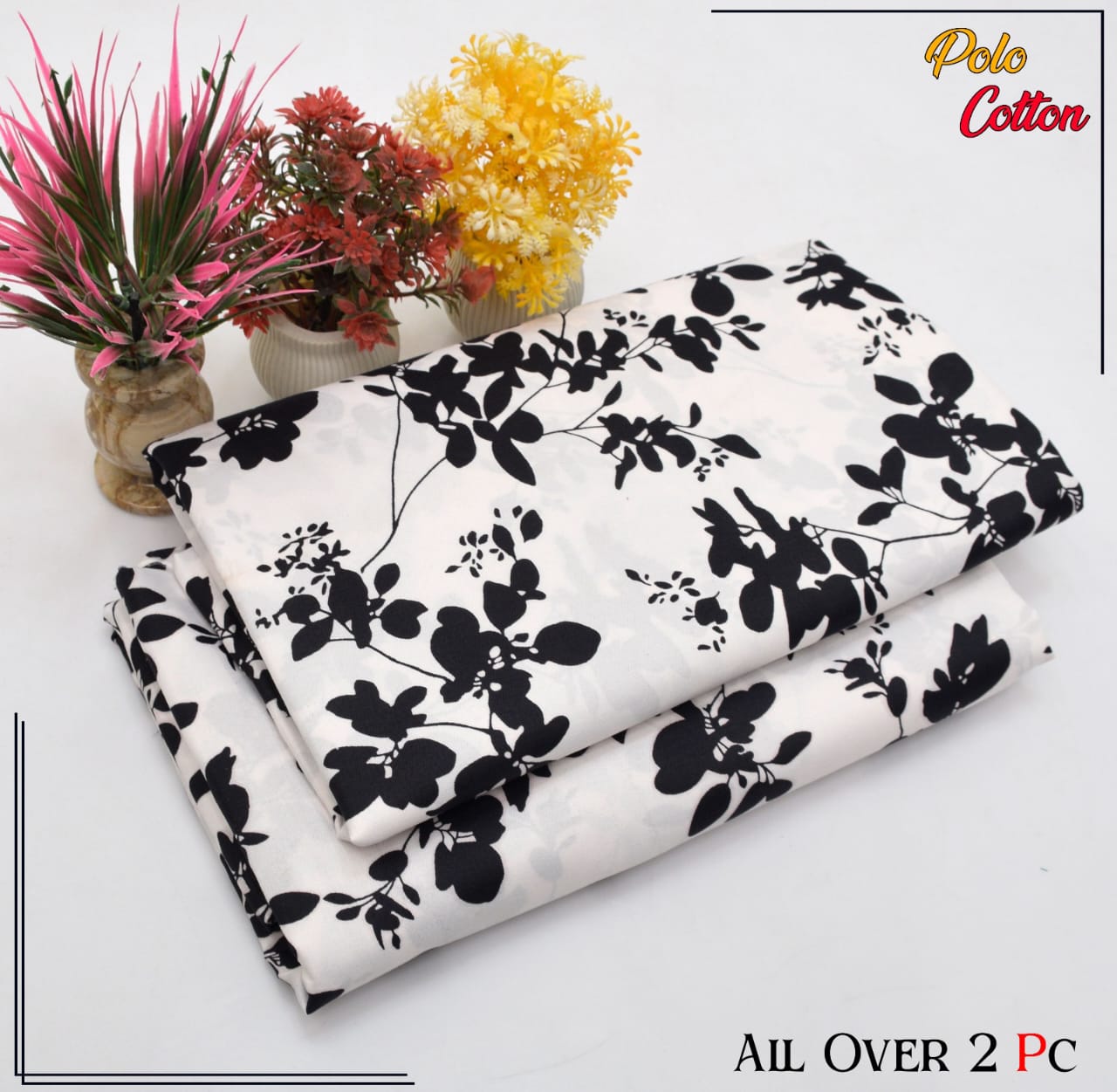 2PC Roma Linen Suite Digital Print (Design BZF-12133)
