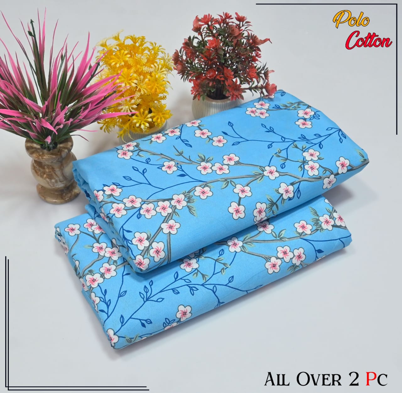 2PC Roma Linen Suite Digital Print (Design BZF-12129)