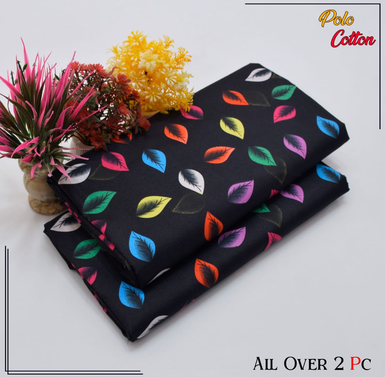 2PC Roma Linen Suite Digital Print (Design BZF-12125)