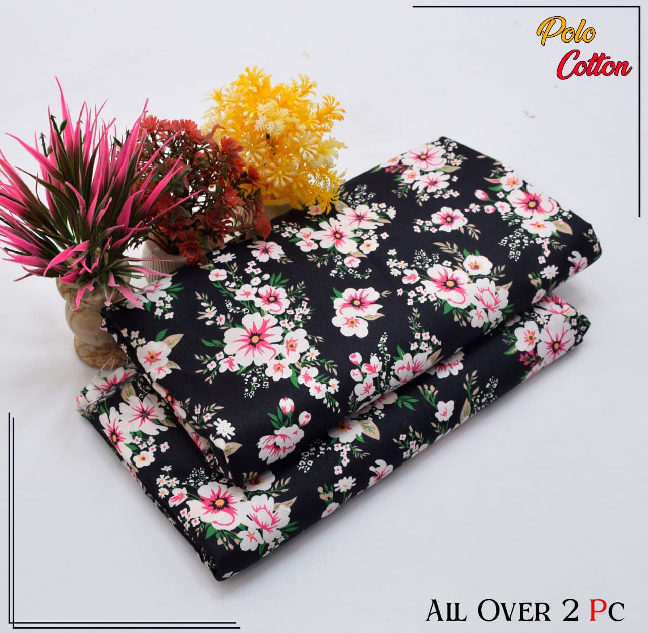 2PC Roma Linen Suite Digital Print (Design BZF-12124)
