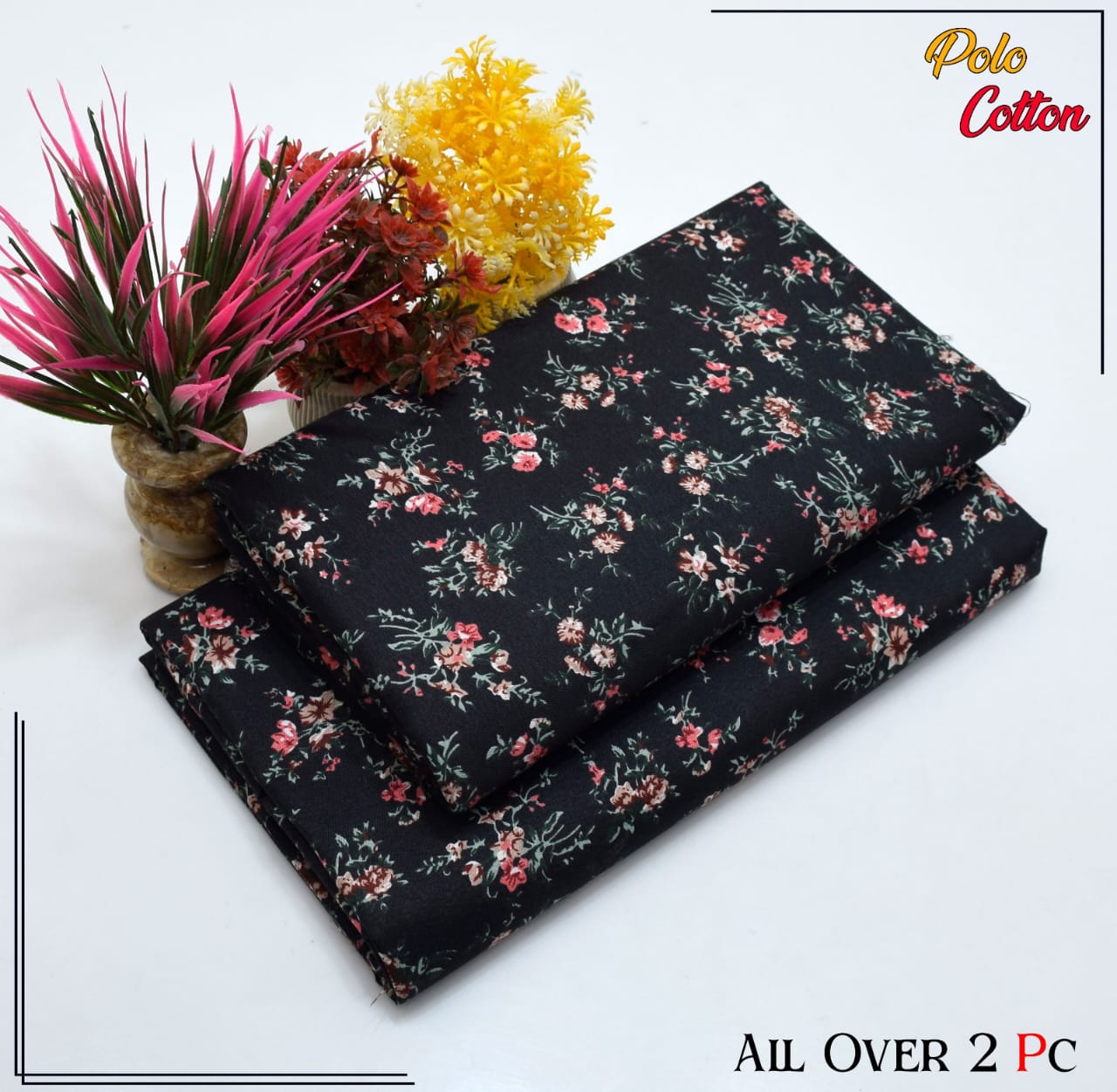 2PC Roma Linen Suite Digital Print (Design BZF-12123)