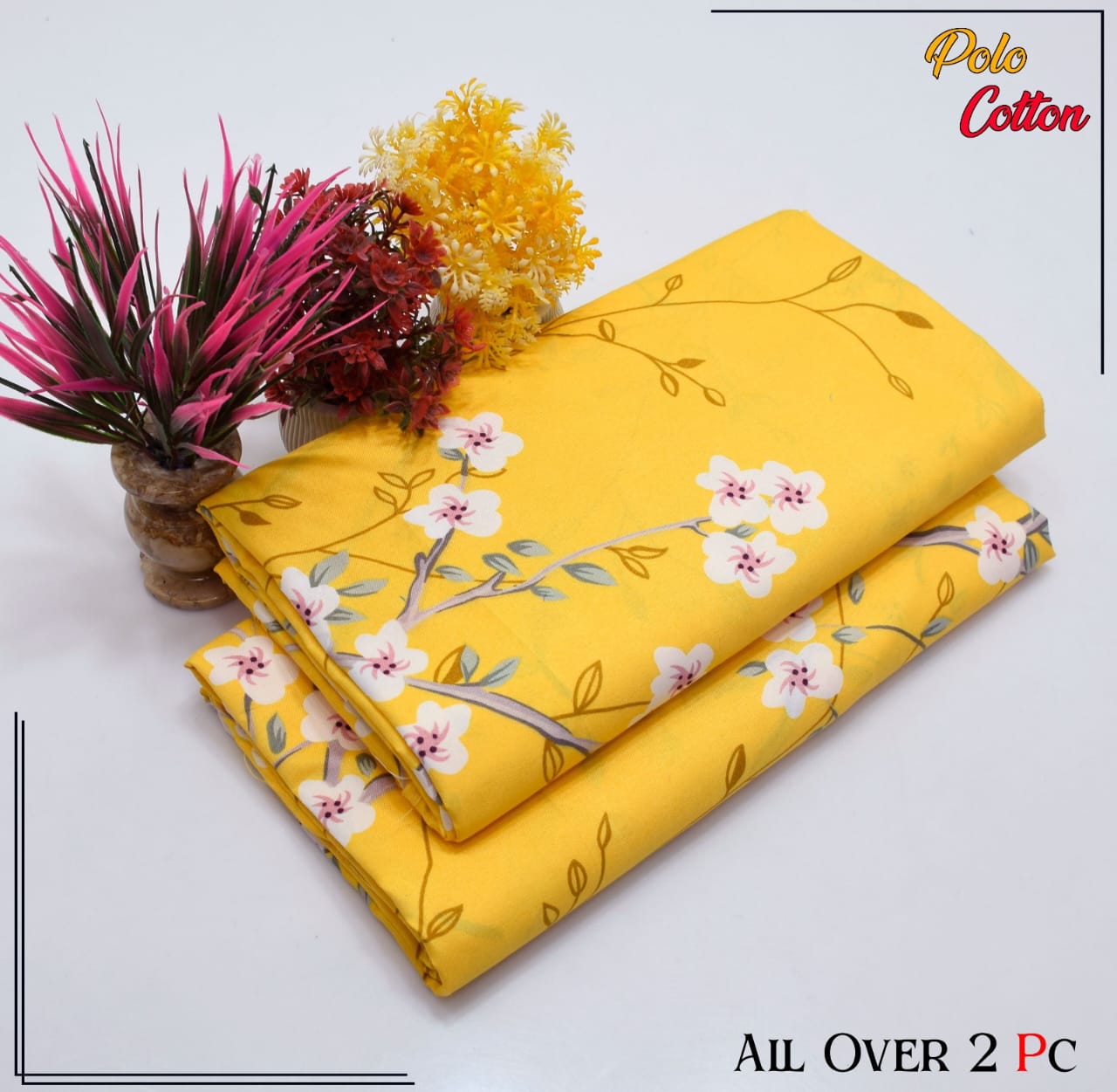 2PC Roma Linen Suite Digital Print (Design BZF-12121)