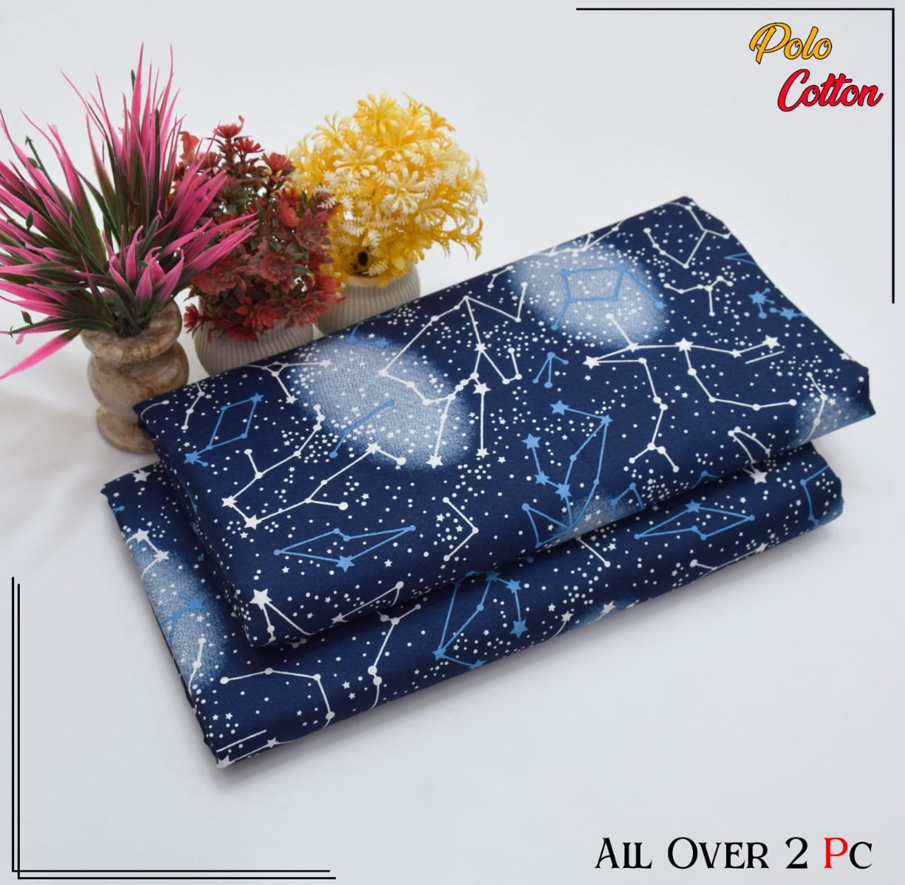 2PC Roma Linen Suite Digital Print (Design BZF-12116)