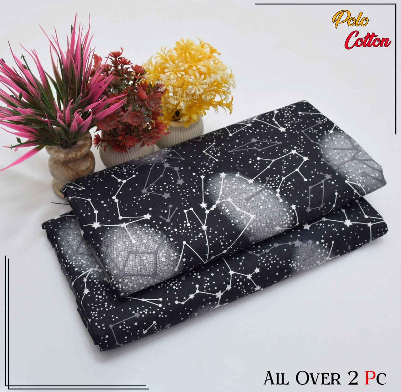 2PC Roma Linen Suite Digital Print (Design BZF-12115)