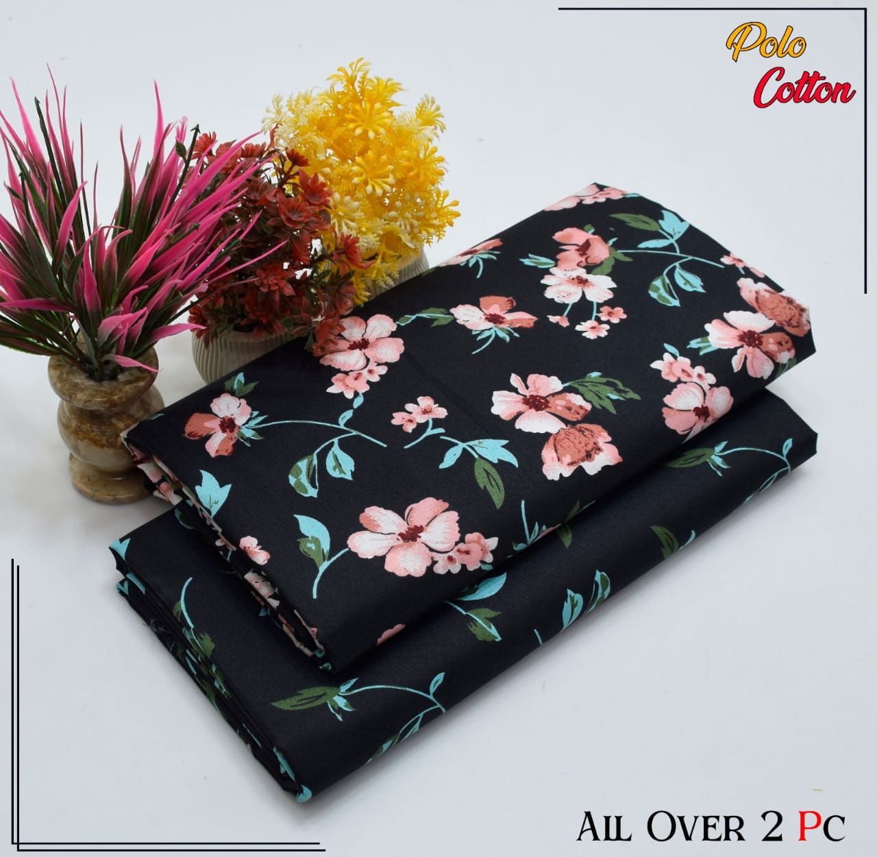 2PC Roma Linen Suite Digital Print (Design BZF-12111)