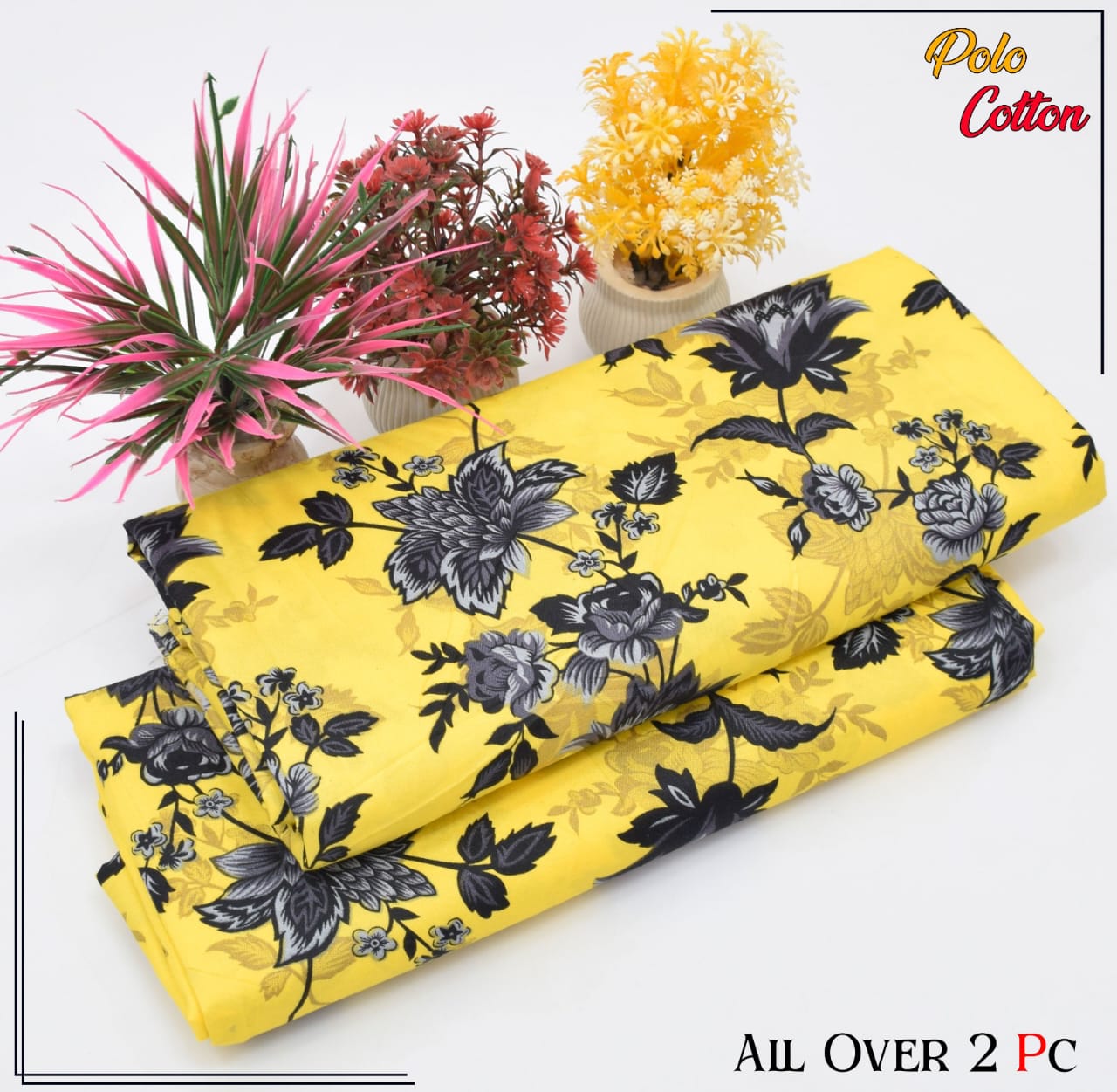 2PC Roma Linen Suite Digital Print (Design BZF-12186)
