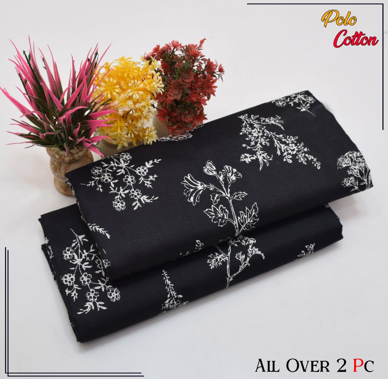 2PC Roma Linen Suite Digital Print (Design BZF-12204)