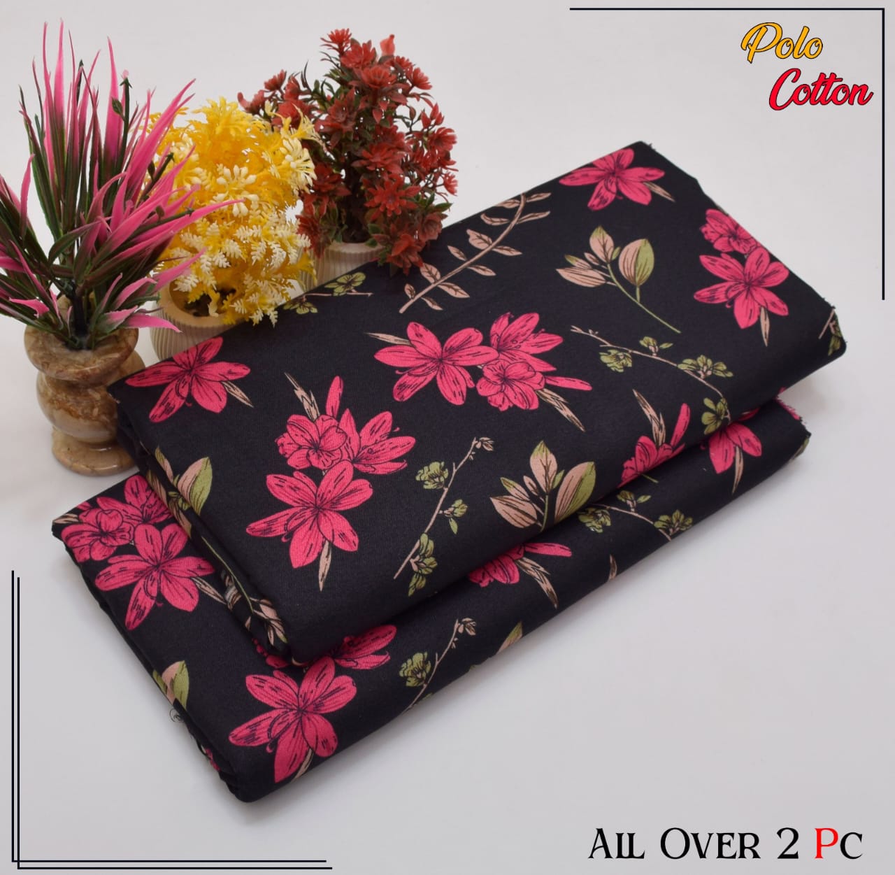 2PC Roma Linen Suite Digital Print (Design BZF-12200)