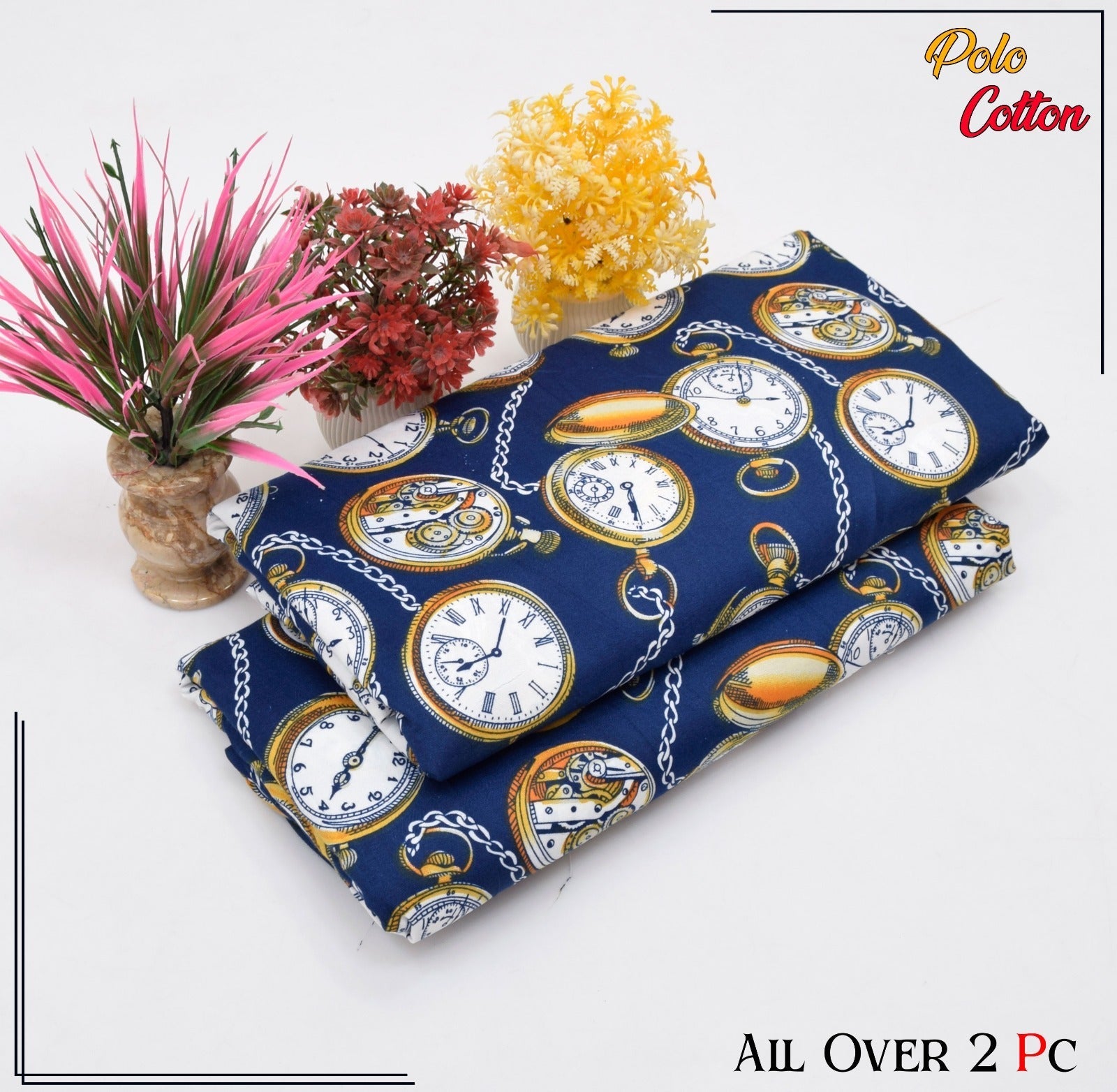2PC Roma Linen Suite Digital Print (Design BZF-12194)
