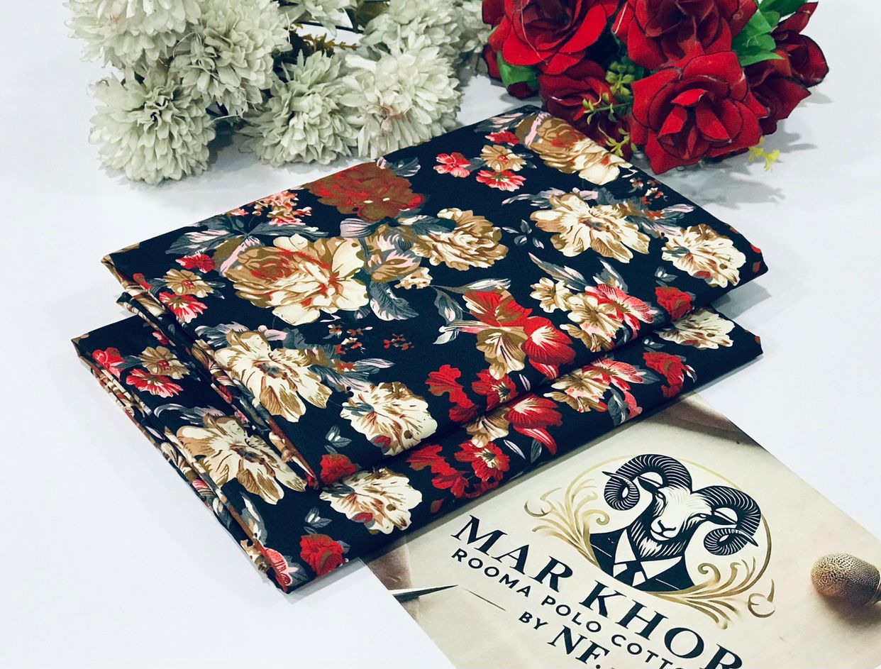 2PC Roma Linen Suite Digital Print (Design BZF-12207)