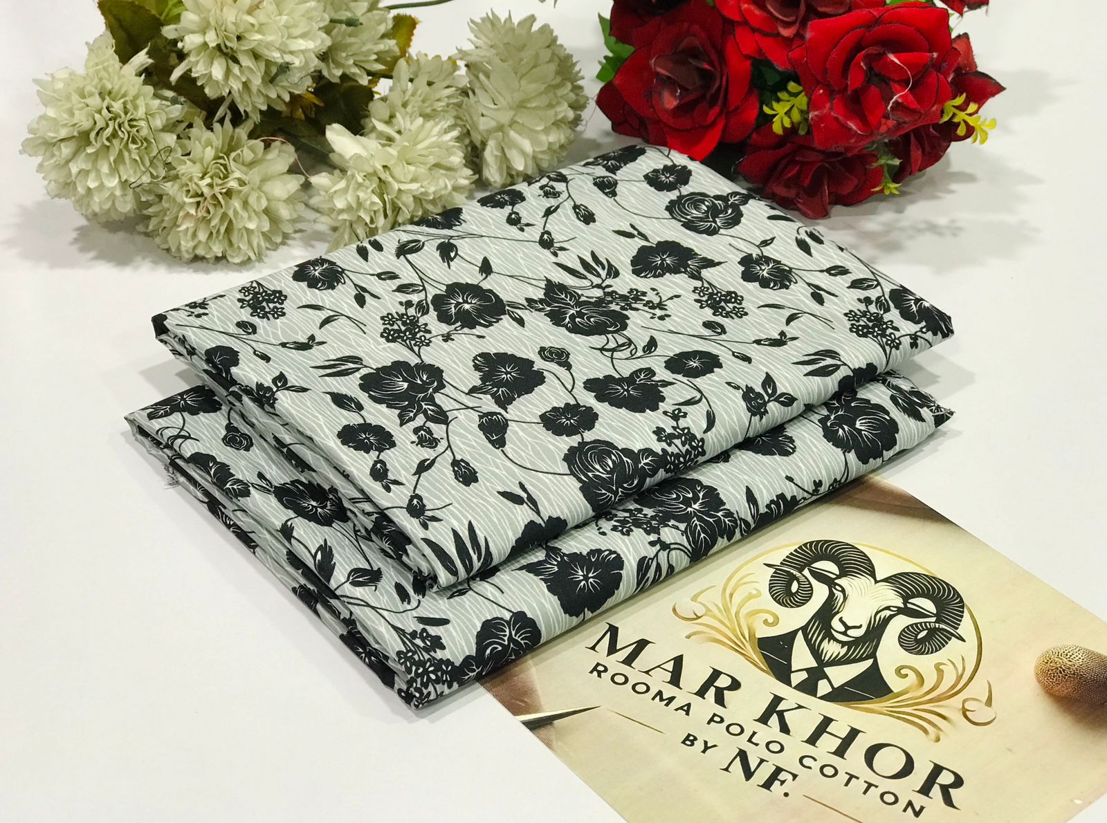 2PC Roma Linen Suite Digital Print (Design BZF-12205)