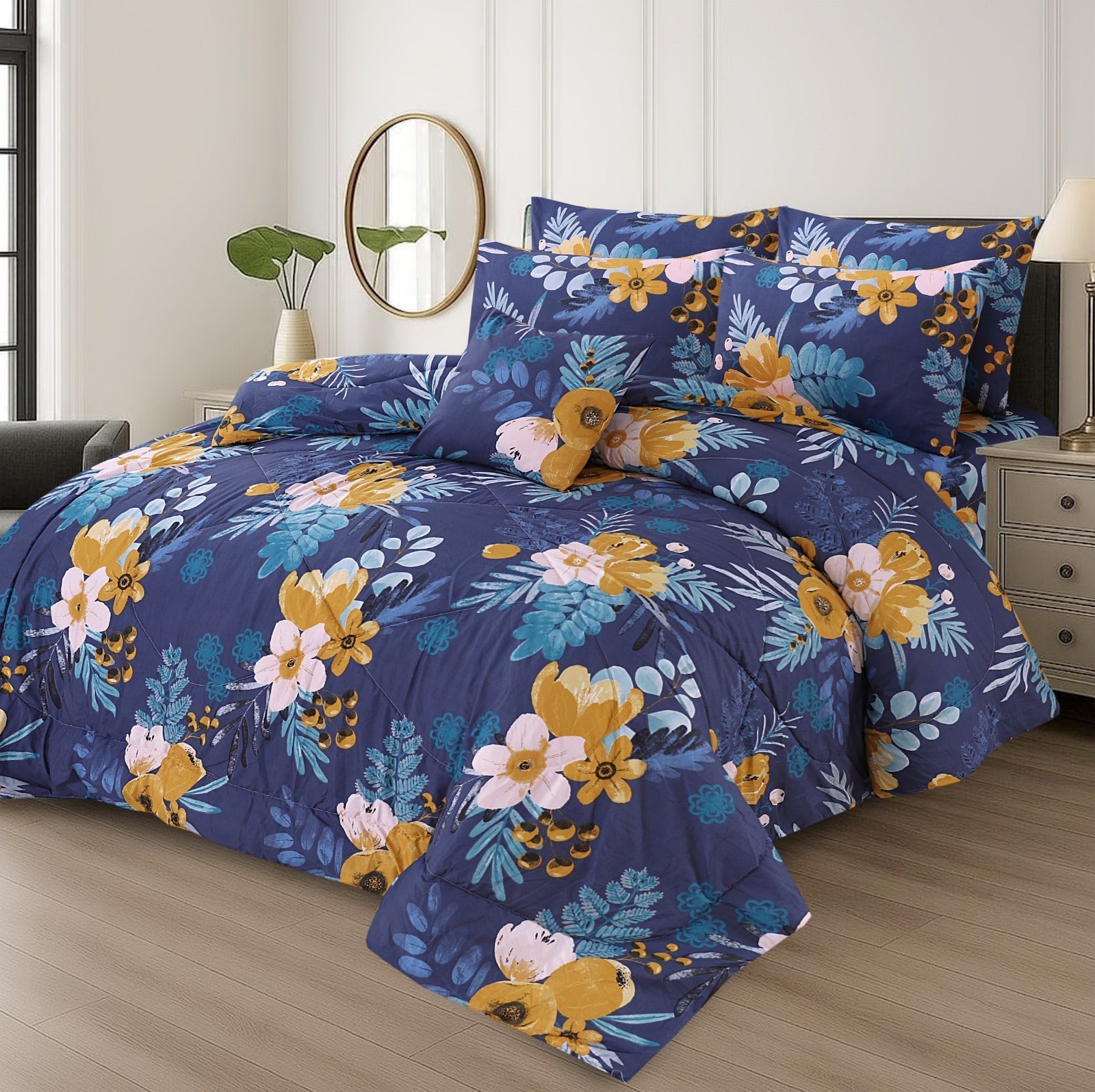 King Cotton Comfurter set 7pcs(Design MZk-283)