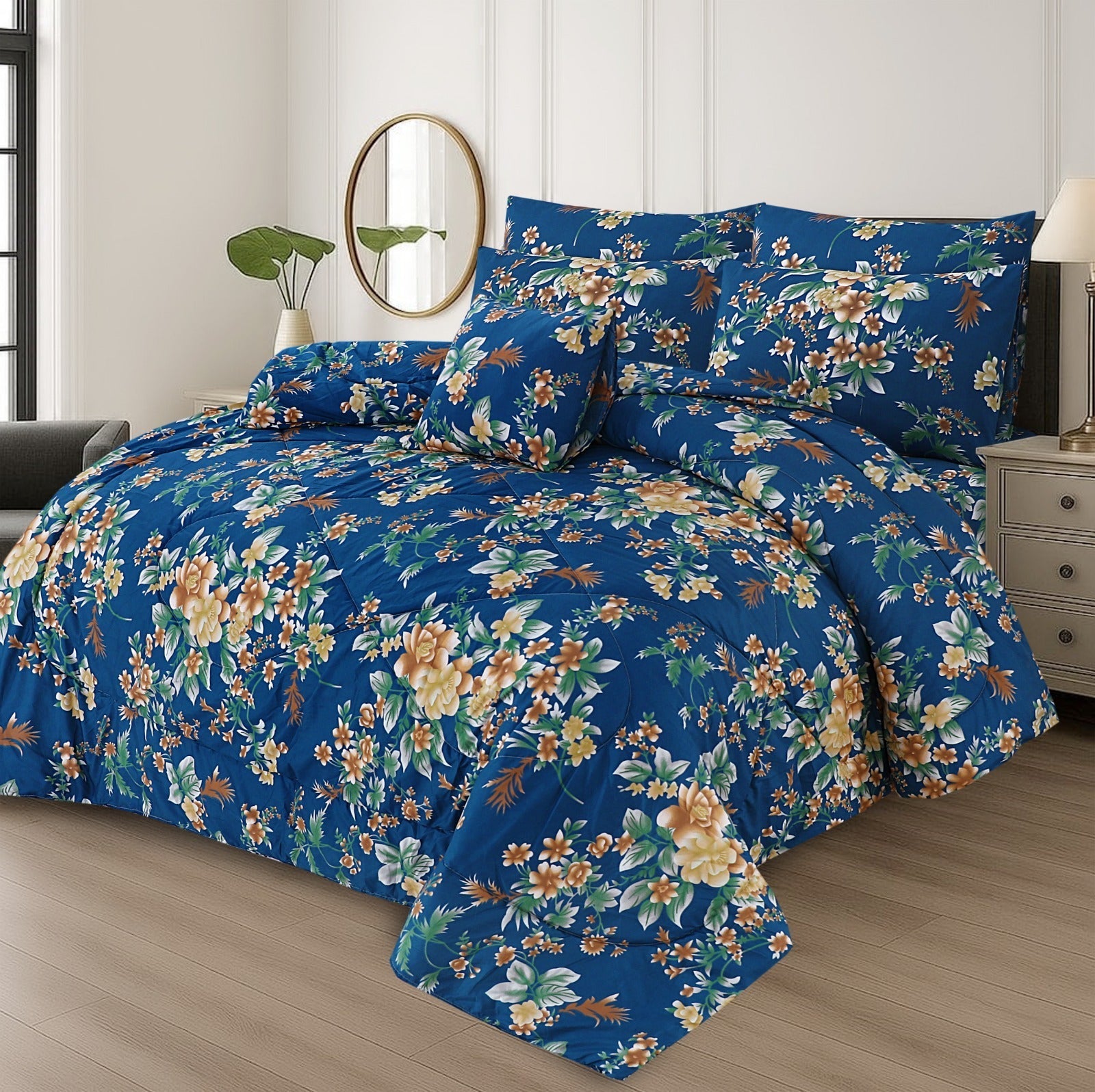 King Cotton Comfurter set 7pcs(Design MZk-285)
