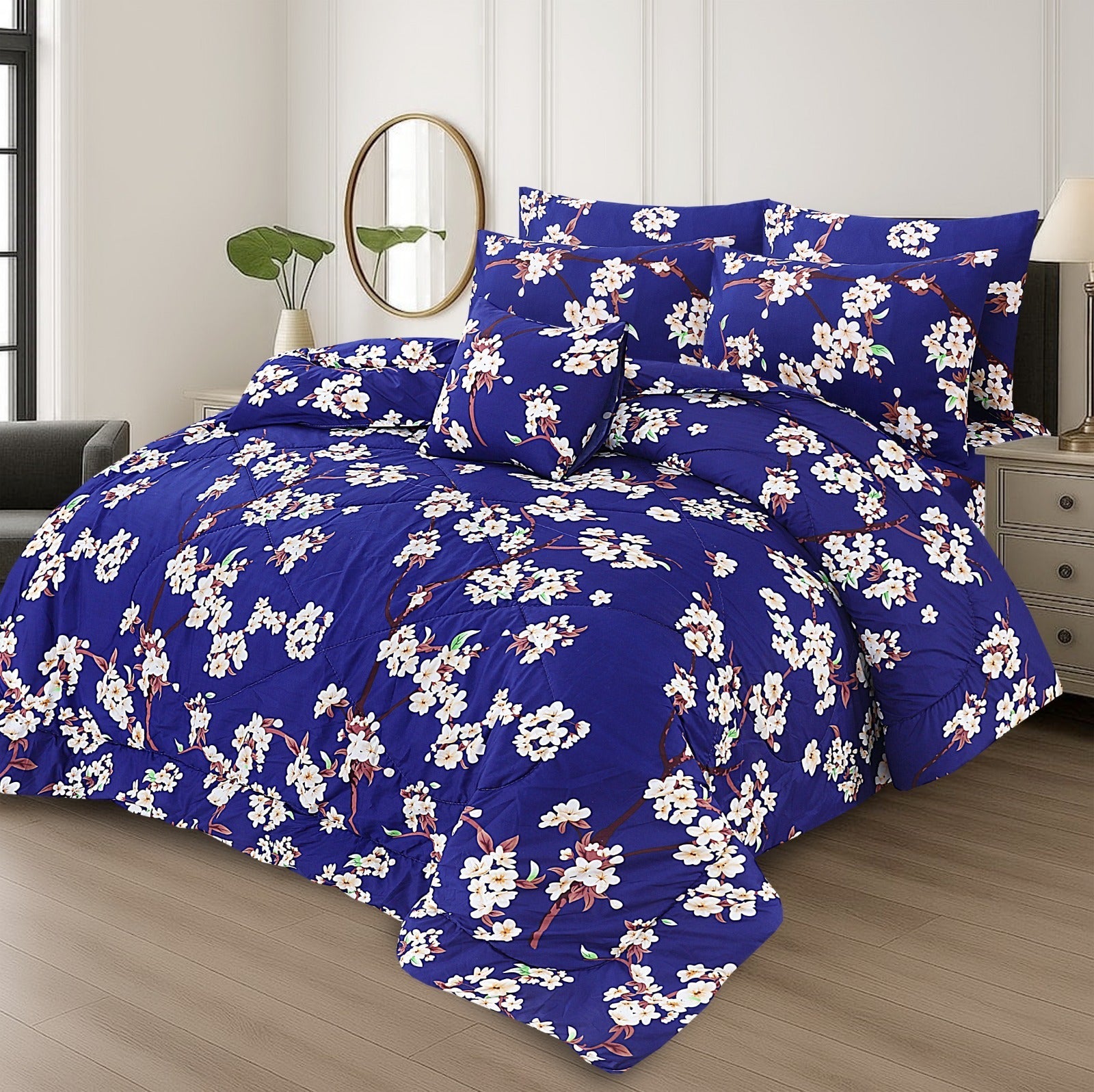 King Cotton Comfurter set 7pcs(Design MZk-287)