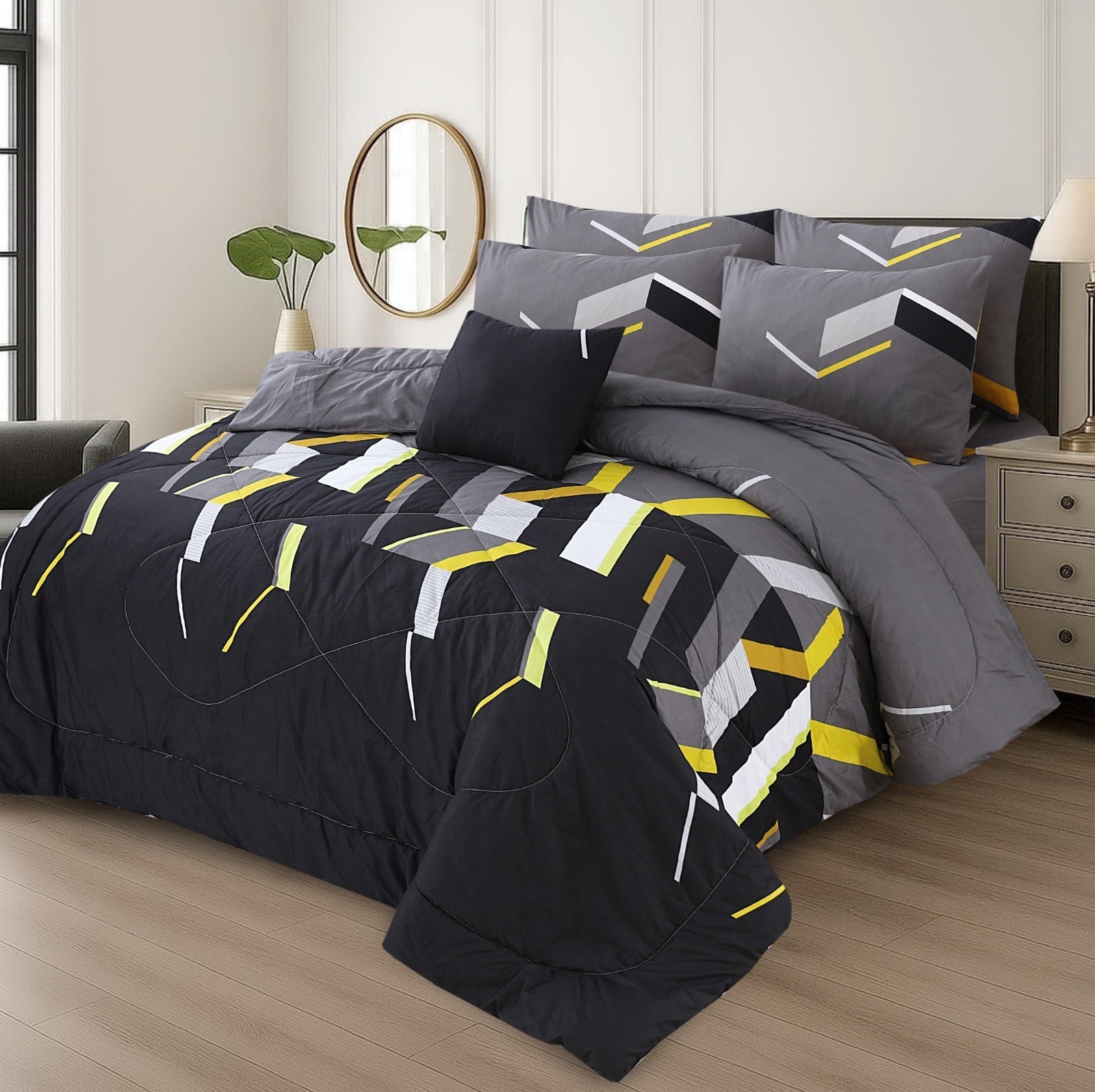 King Cotton Comfurter set 7pcs(Design MZk-292)