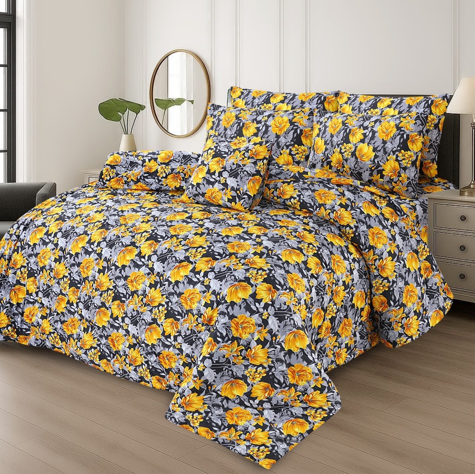 King Cotton Comfurter set 7pcs(Design MZk-288)