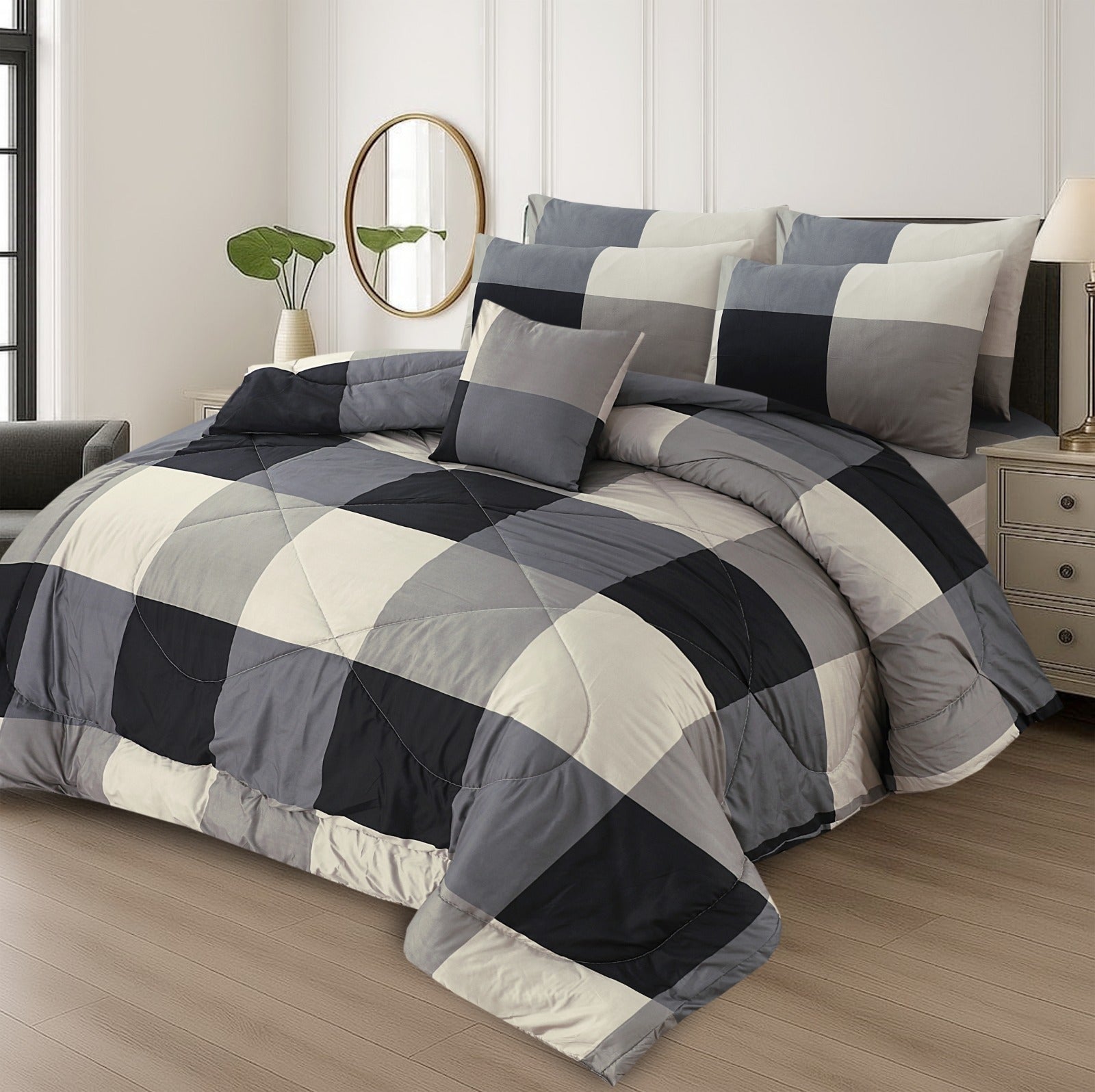 King Cotton Comfurter set 7pcs(Design MZk-291)